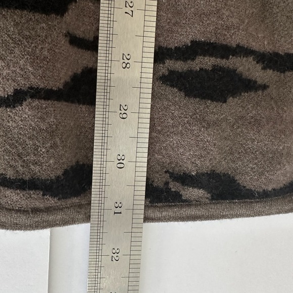 Tahari Camo Print Hooded Zip Up Poncho‎ Cape Sweater Jacket Plus Size X/1X Boho - Picture 10 of 12